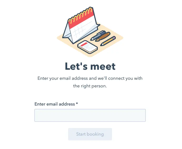 Sleeknote appointment booking interface with input for email address.