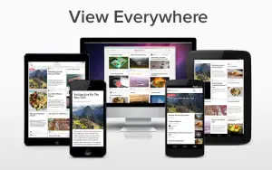 Pocket showcasing content across multiple devices.