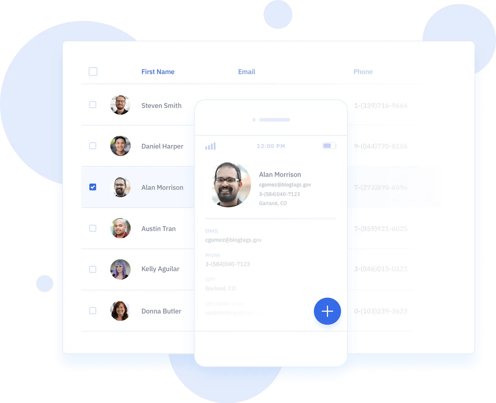 ActiveCampaign showing contact management interface with user details.
