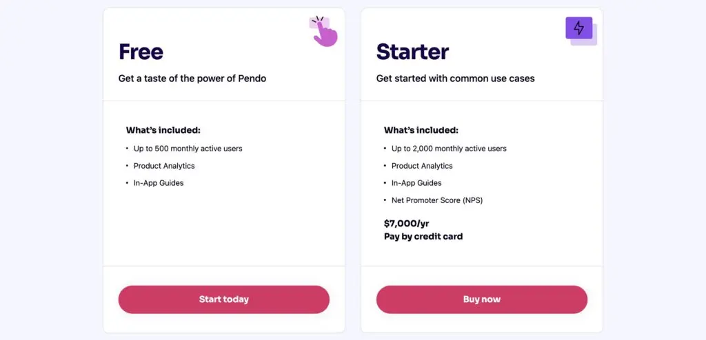 pendo pricing